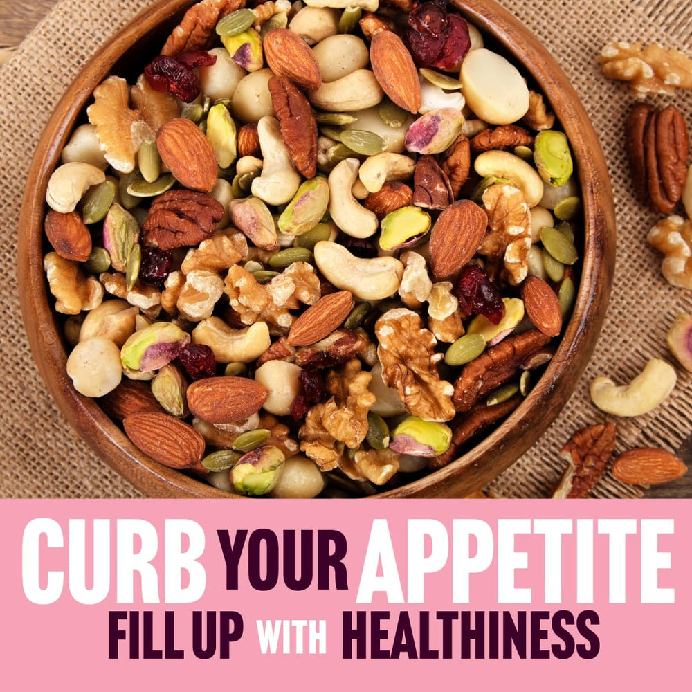 Dry-roasted almonds, walnuts, and cashews in Daily Gourmet Nuts mix
