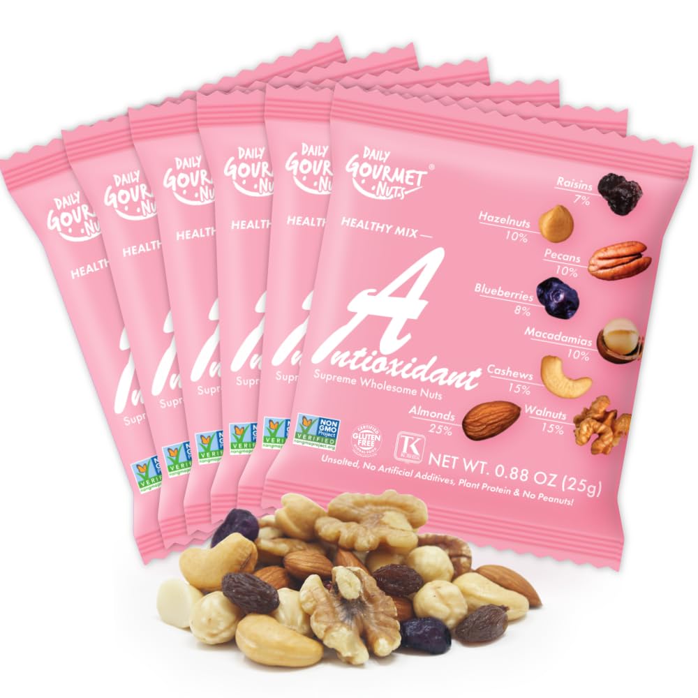 Daily Gourmet Nuts unsalted mixed nuts pack, convenient on-the-go protein snack
