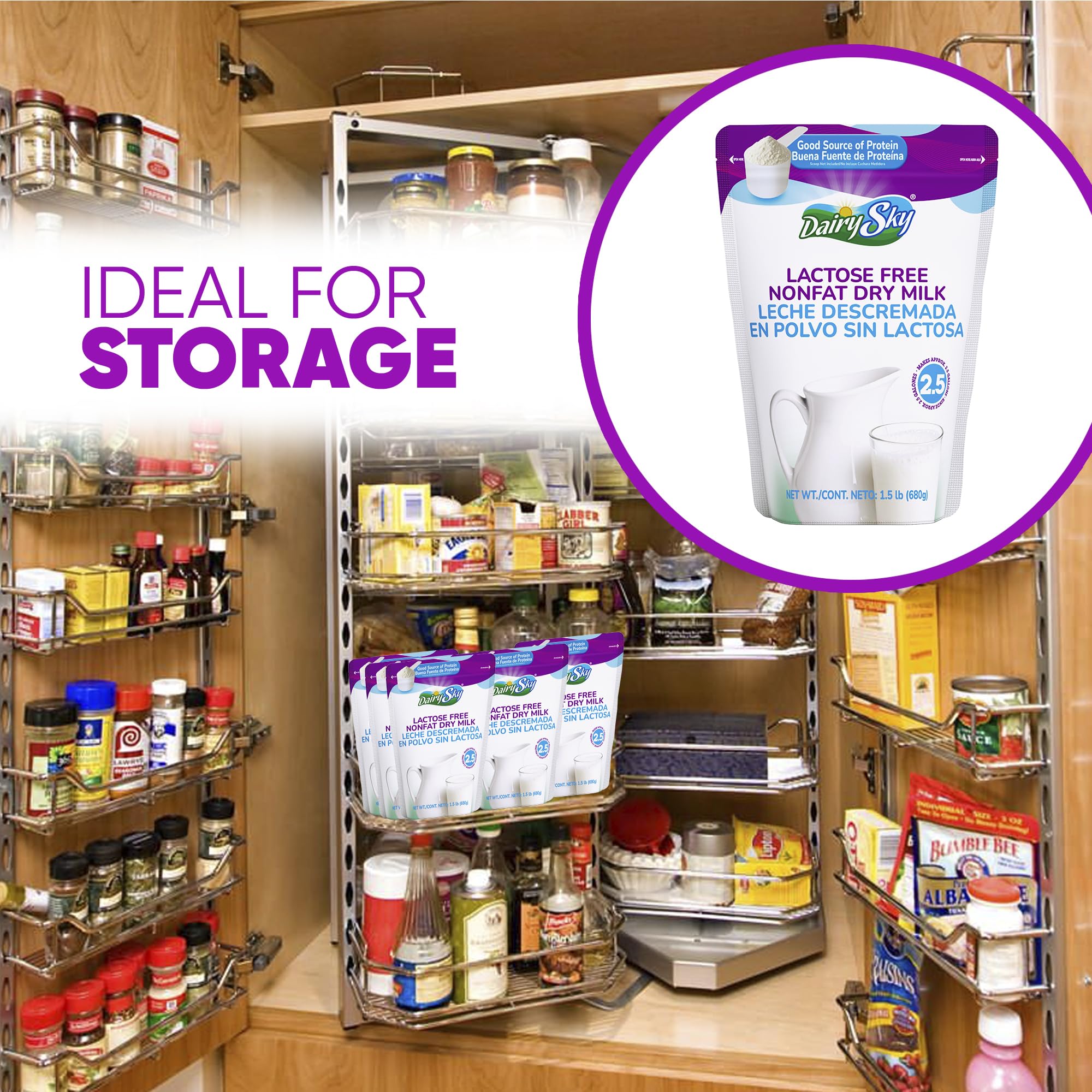 DairySky lactose-free milk powder in coffee for creamy lactose-free boost.