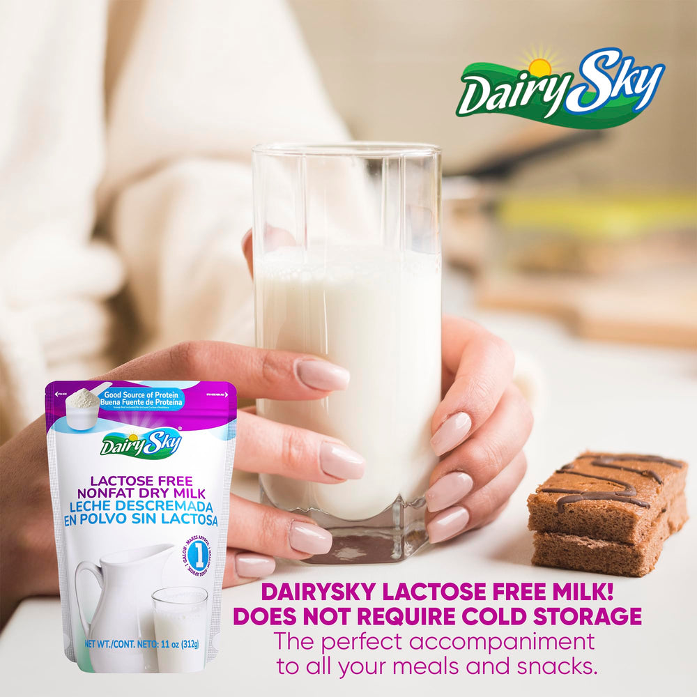 Dairysky morning beverage with powder-milk for convenient breakfasts.