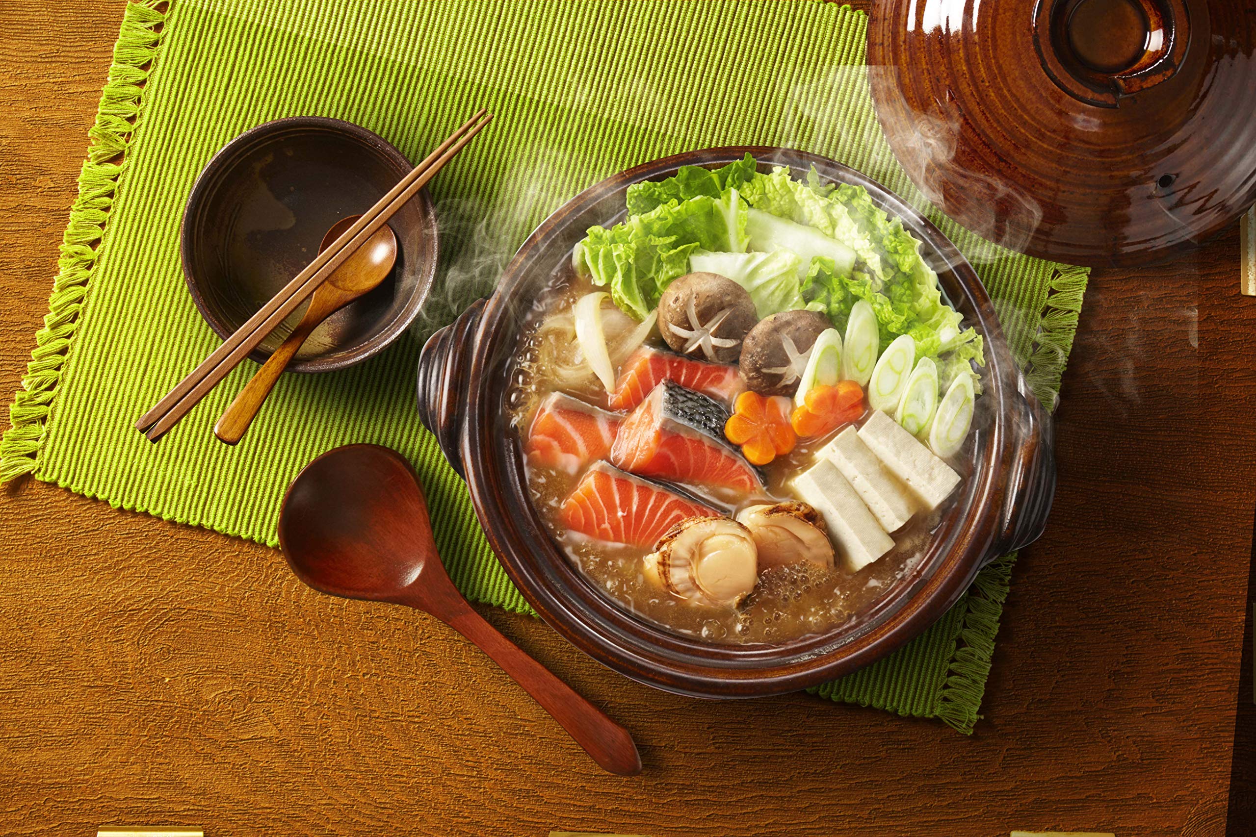 DAISHO Nabe Miso base finished and served steaming at the table.