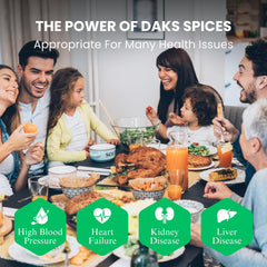 DAK'S Spices Blackened bottle delivers smoky flavor for meats and seafood.