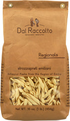 Dal Raccolto Strozzapreti Emiliani 1lb pack, authentic artisanal pasta ready to cook.