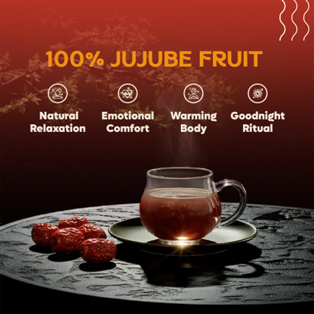 DALAMHARI Jujube Dates Tea steeping bag releasing warm aroma.