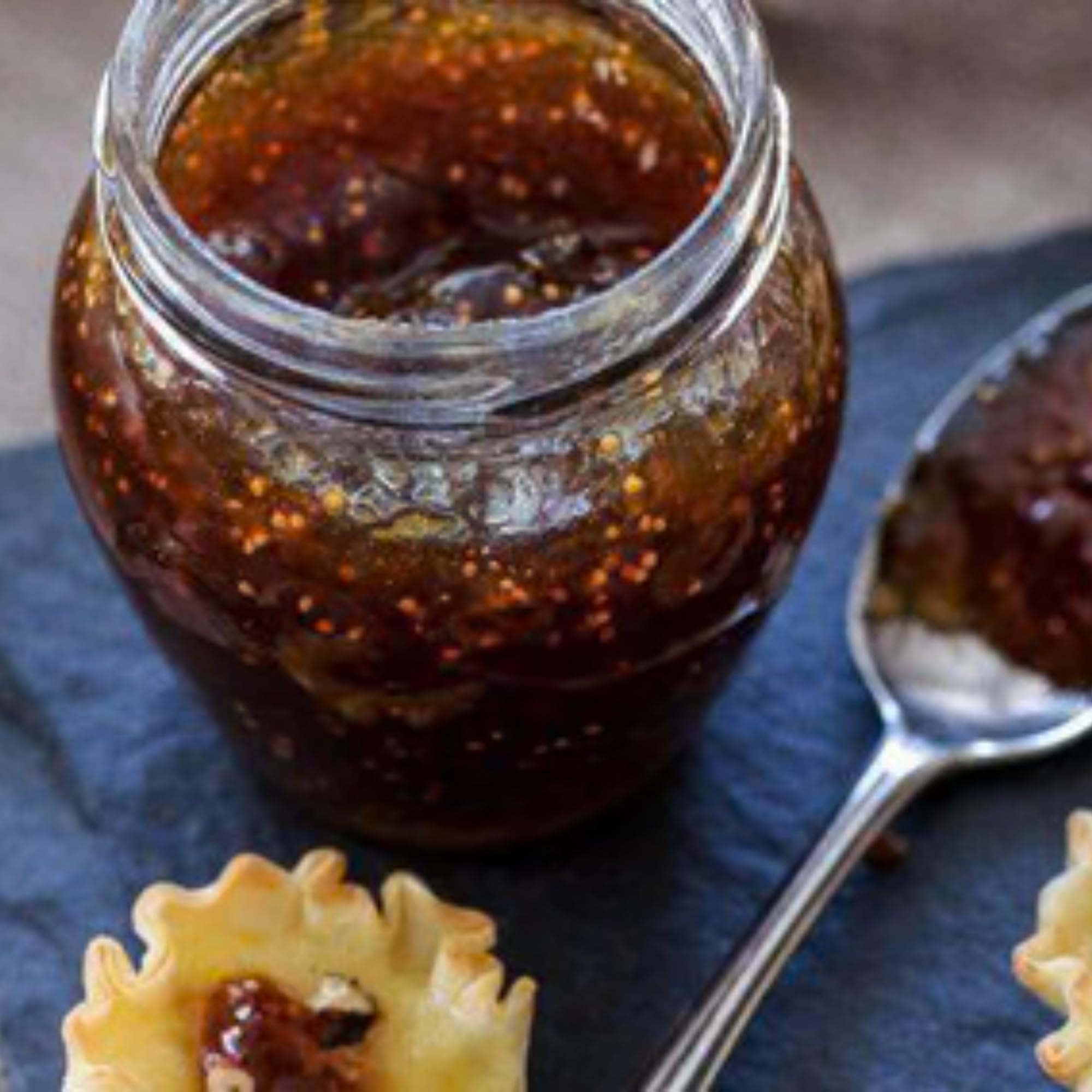 Toasted bread with Dalmatia Fig Spread for a flavorful breakfast.
