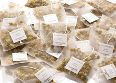 Dammann Freres chamomile sachet pack ready to brew