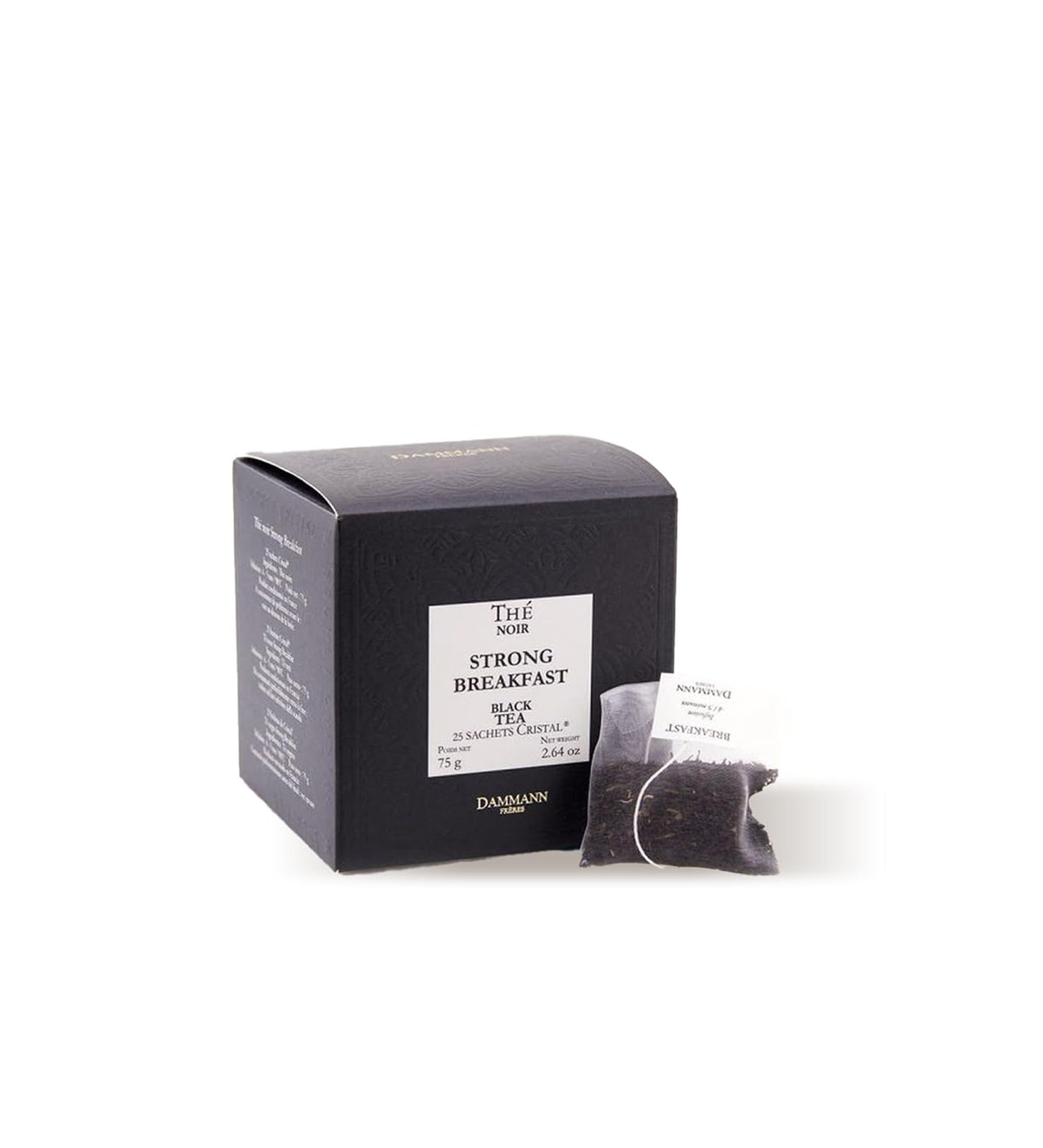 Dammann Freres satchets breakfast tea bags box for refined mornings
