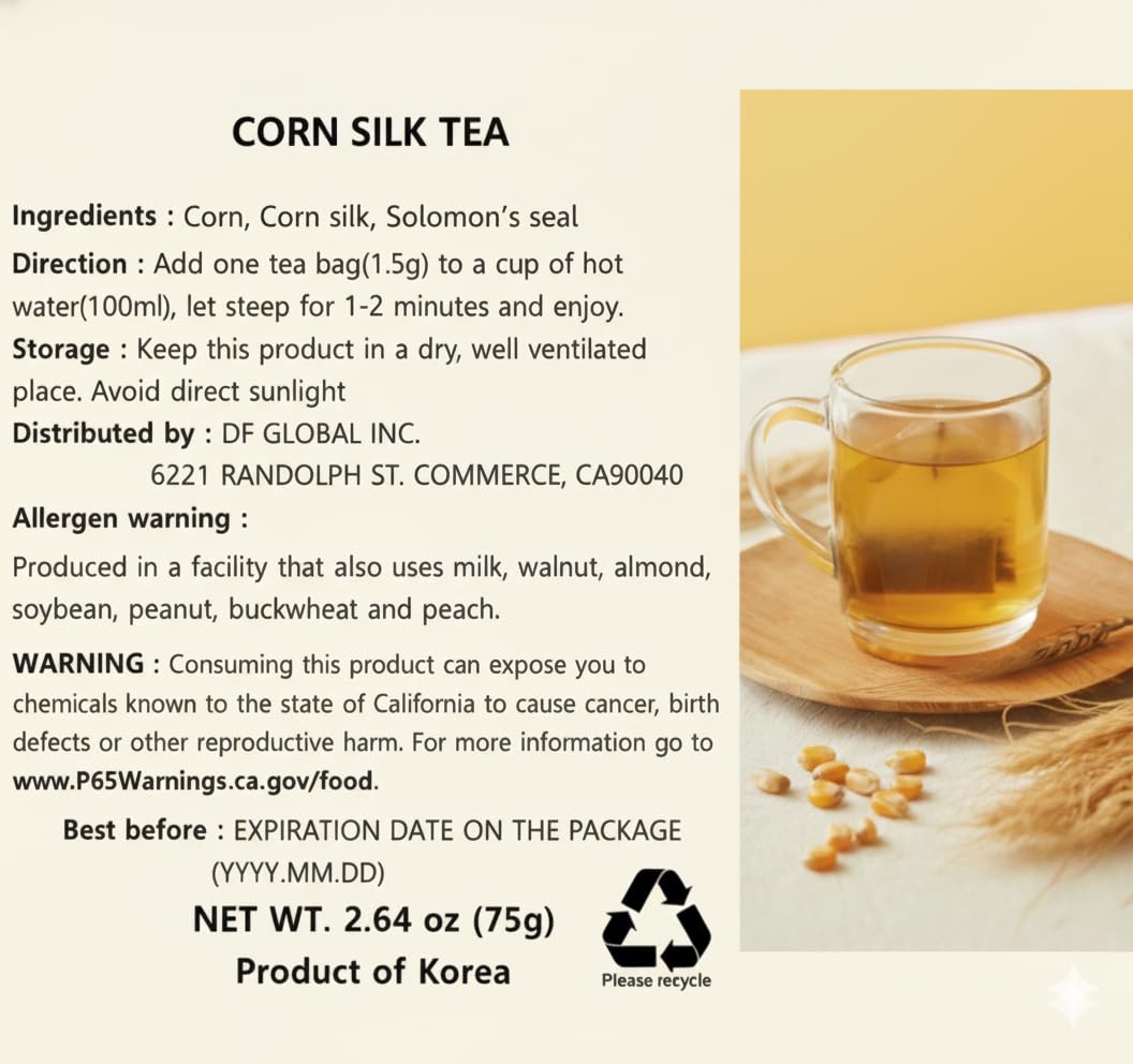 Morning ritual with Damtuh Corn Silk Tea, a comforting, low-calorie choice.