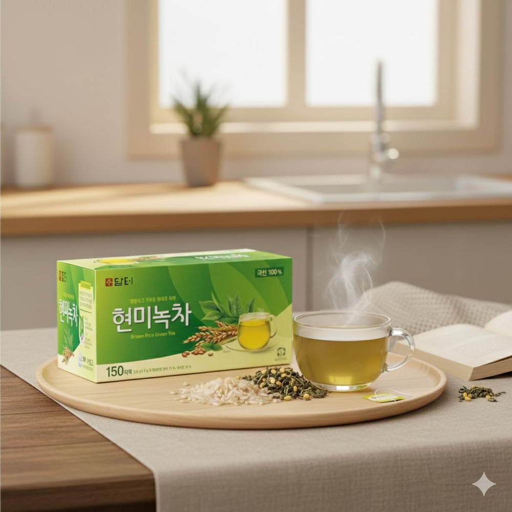 Damtuh Genmaicha iced tea serve for a refreshing cold brew option