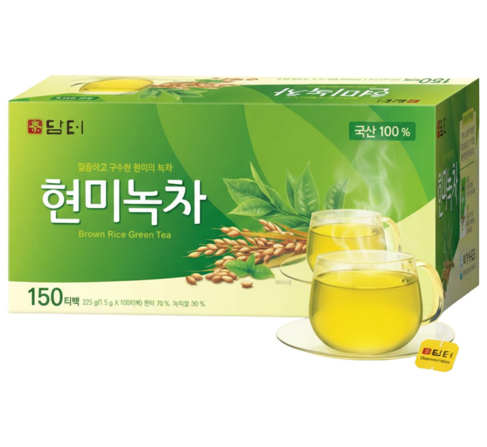 Damtuh Genmaicha packaging and label highlighting value for home use