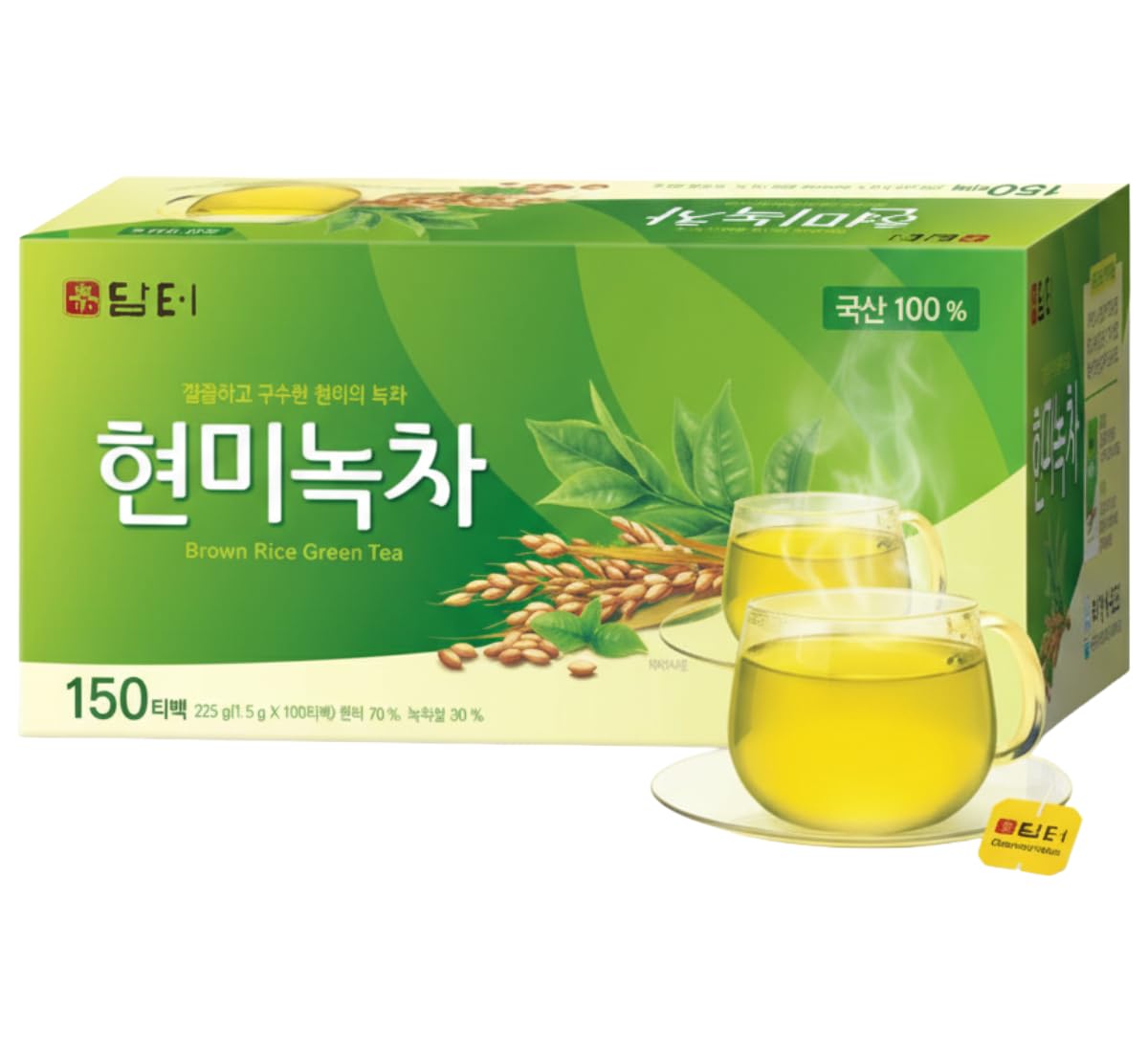 Damtuh Genmaicha packaging and label highlighting value for home use