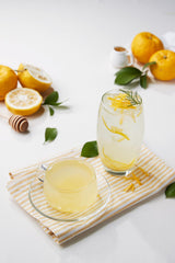 Damtuh Honey Citron Tea poured over ice, refreshing yuzu-inspired beverage.