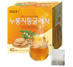 Damtuh roasted rice and Solomon's Seal tea box highlights a traditional blend for cozy evenings.