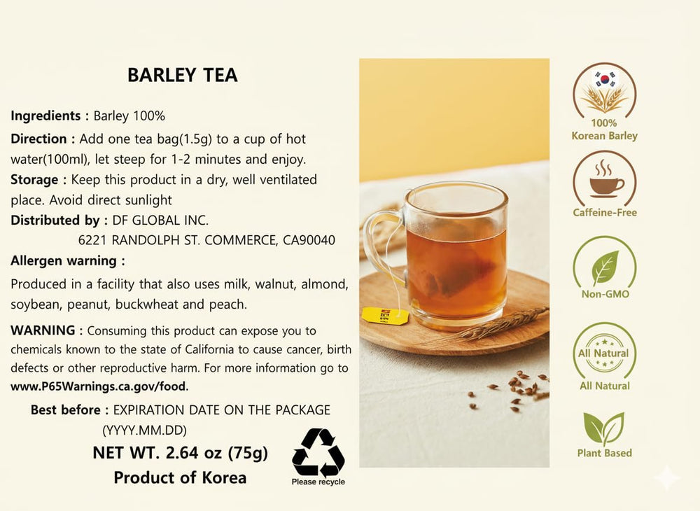 Damtuh tea bags displayed on a neat display
