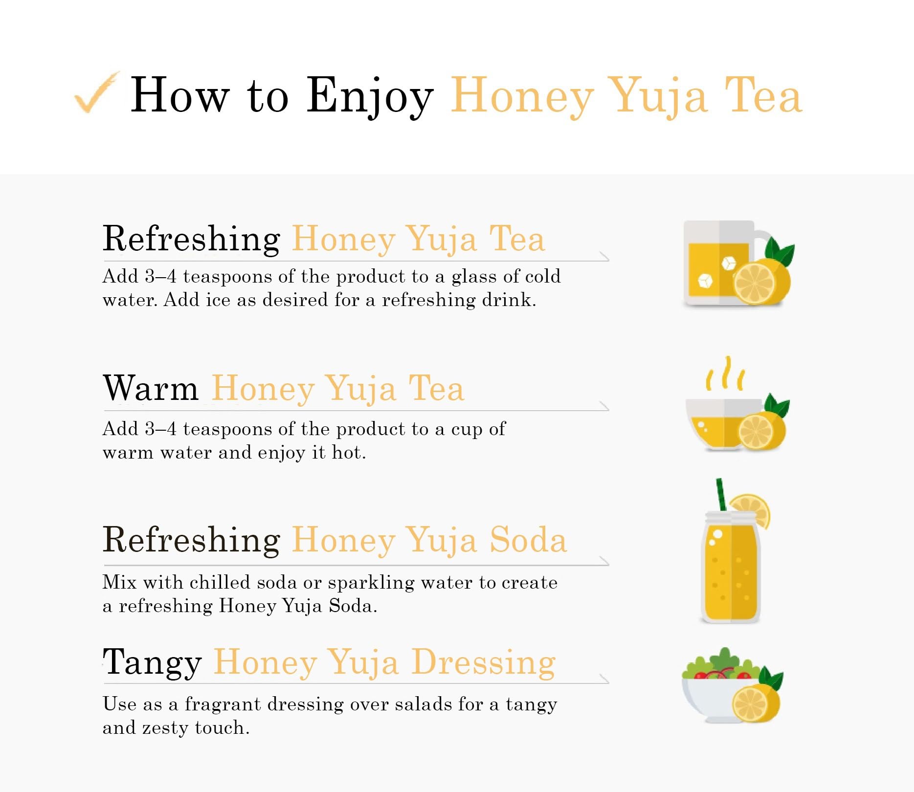 Damtuh Yuja Tea bottle with spoon, ready for quick hot or iced drinks.