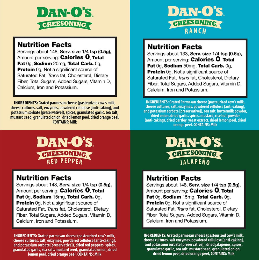 Dan-O's Cheesoning Red Pepper bottle adds bold kick for pasta or pizza