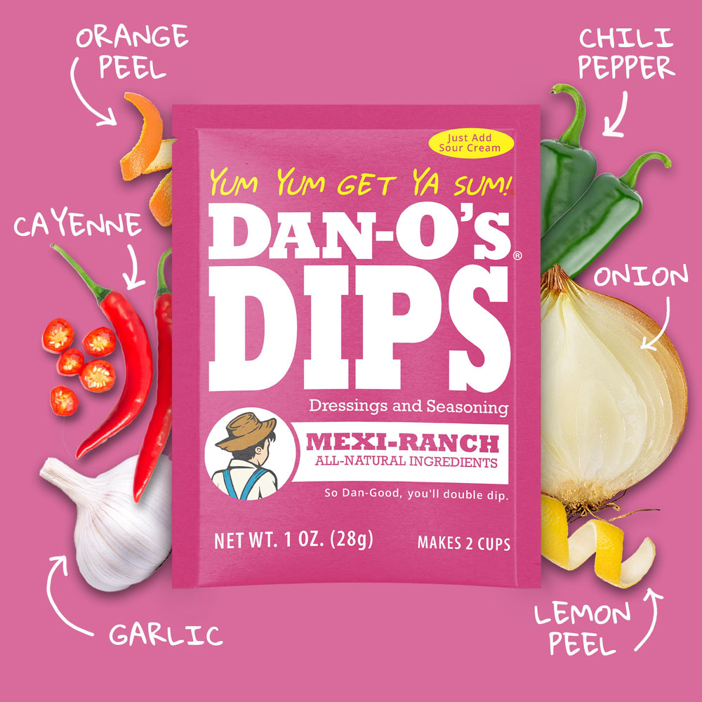 Dan-O's Dill packet for tangy herb dip with crackers or crudites