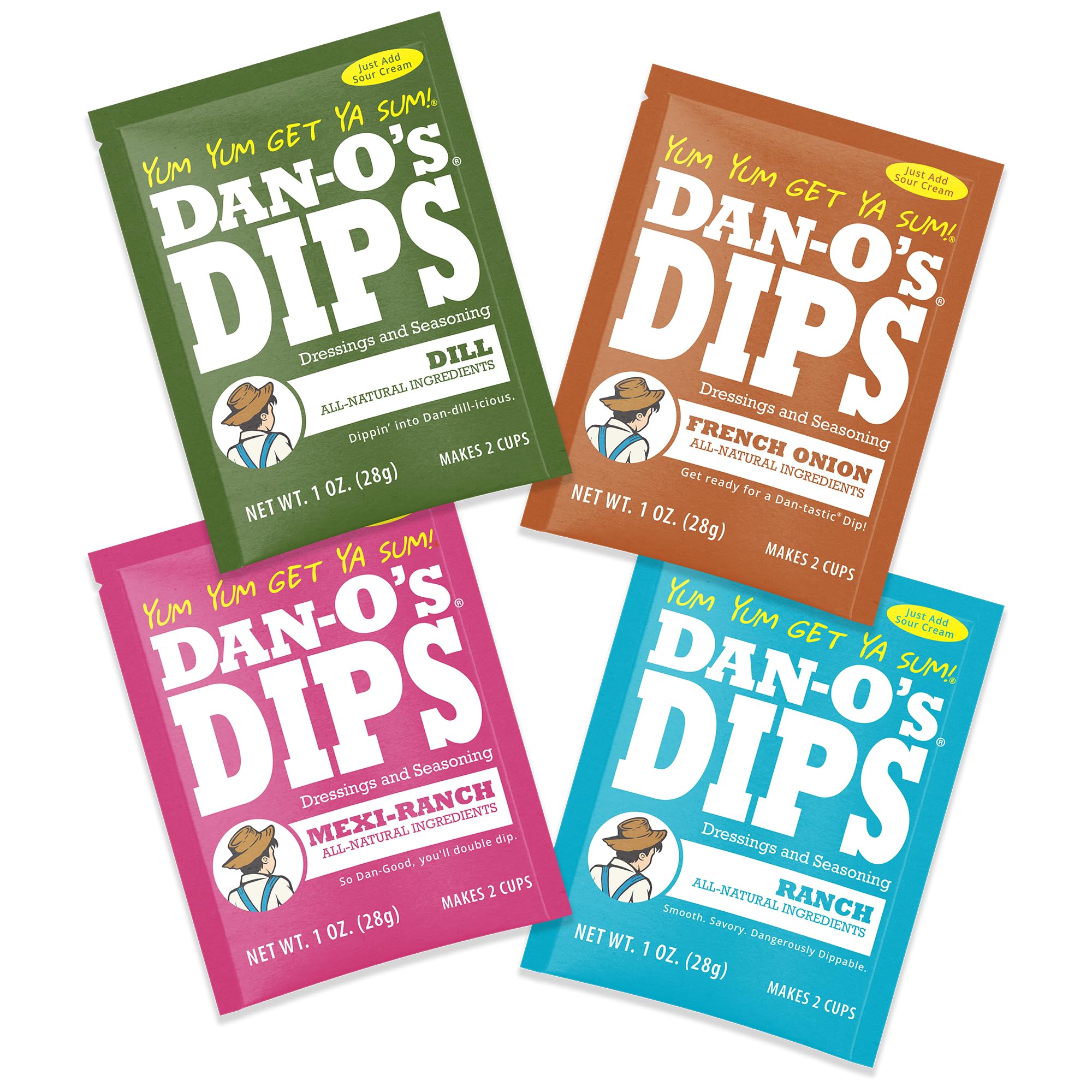 Dan-O’s Dips Ranch packet adding bold creaminess to snacks