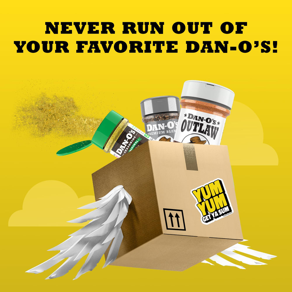 Dan-O's Outlaw Butter Steak Seasoning roasted vegetables with savory richness.