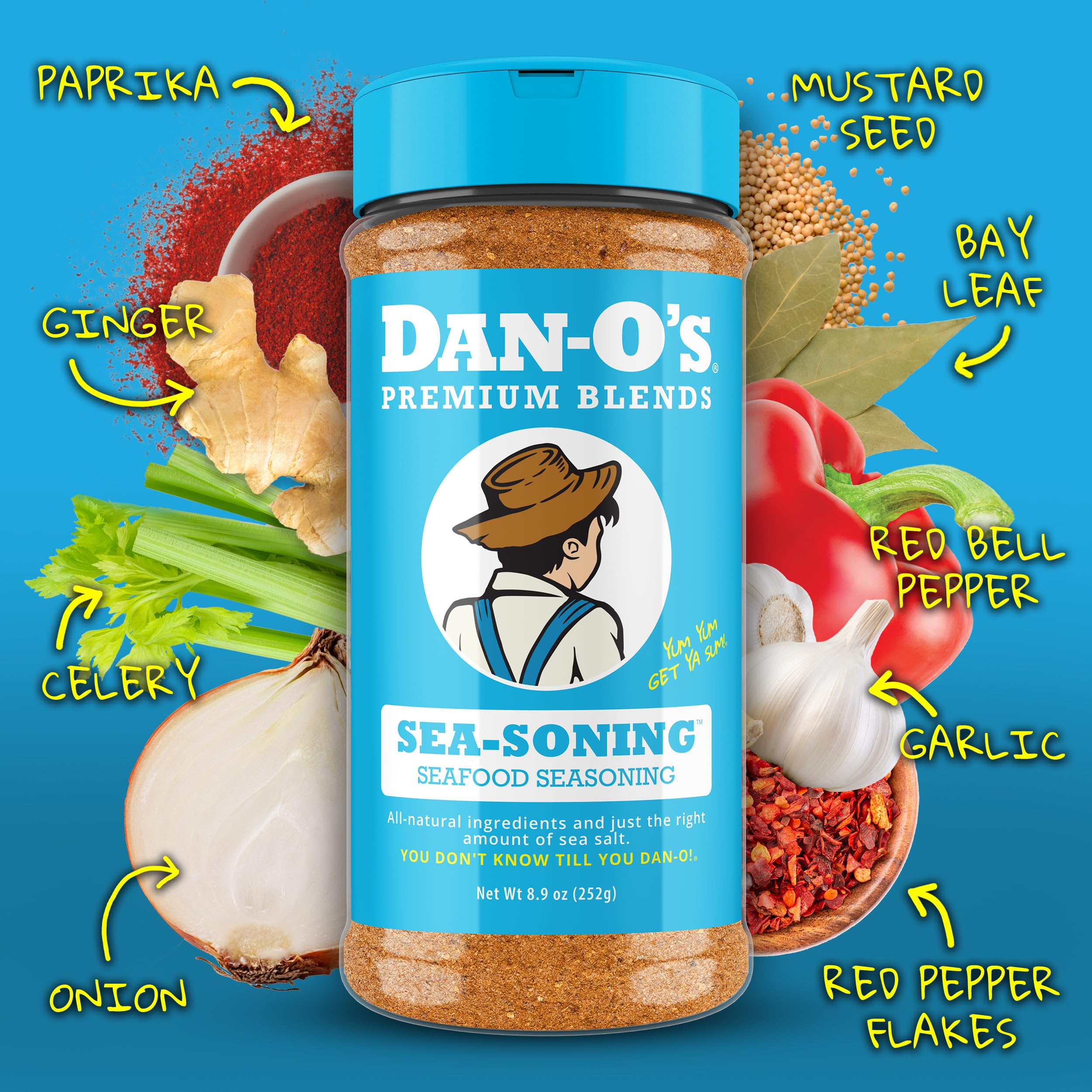 Dan-O's SEA-soning on a fish dish highlights bold seafood flavor.