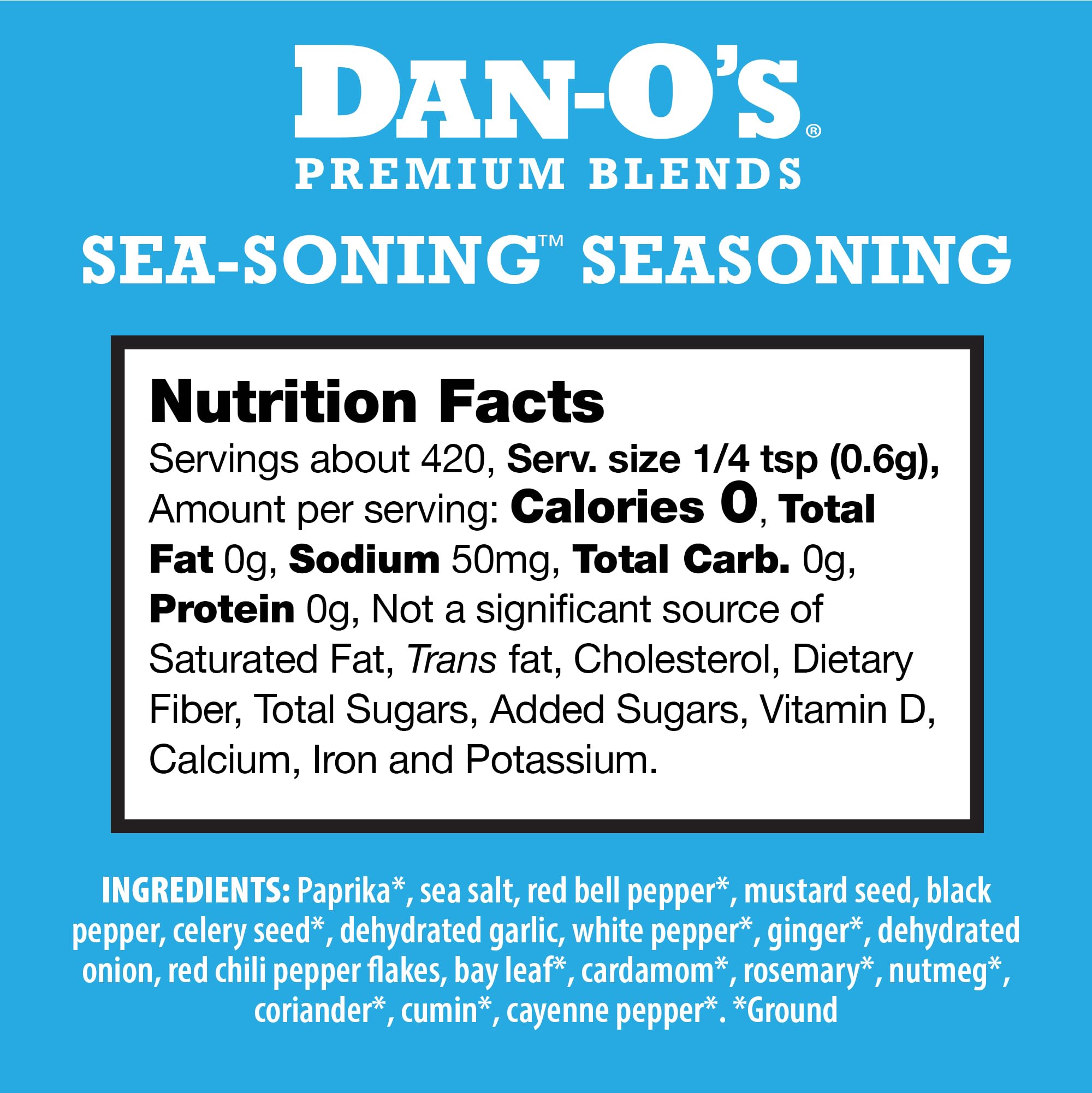 Dan-O's SEA-soning spice shaker boosts flavor on chicken and veggies.