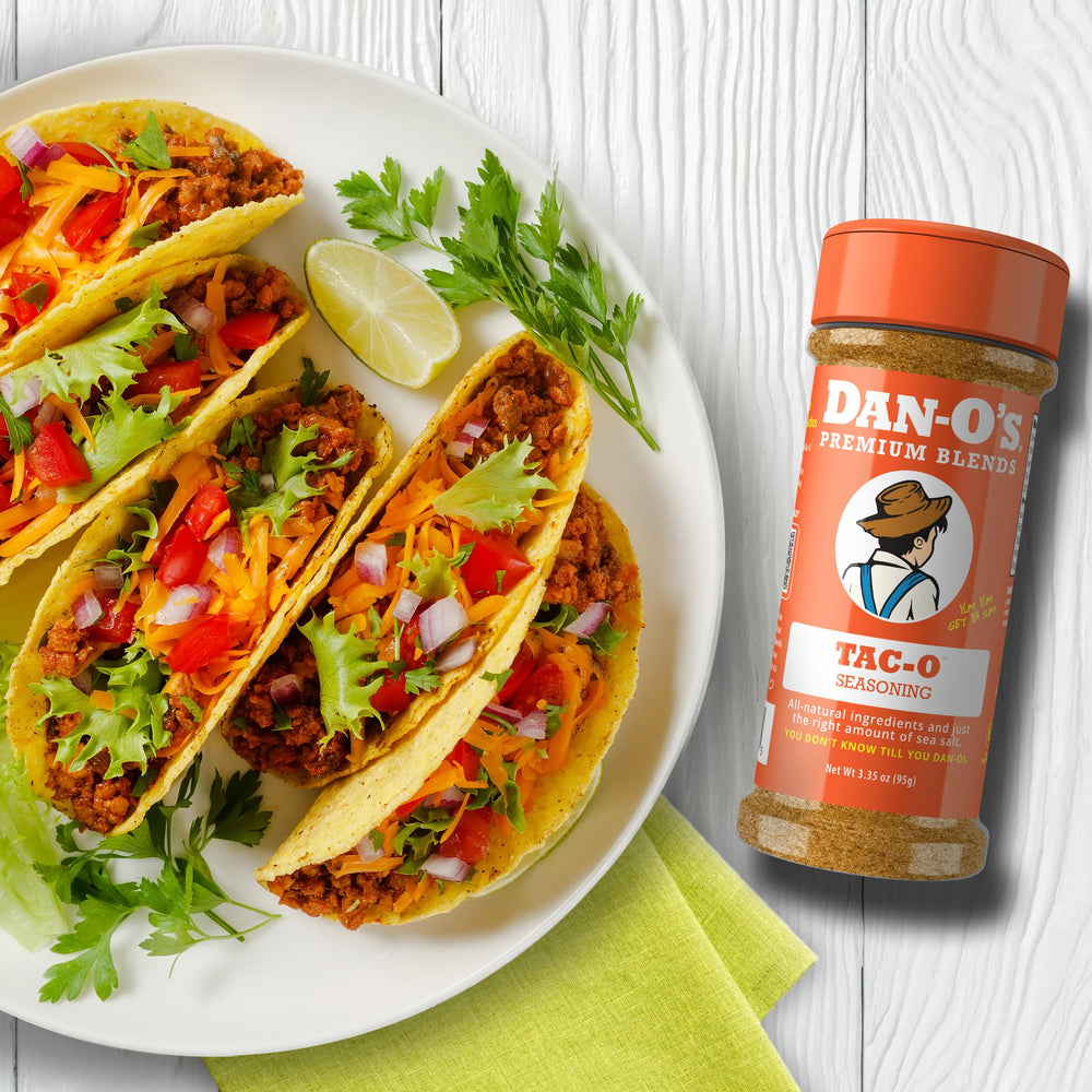Dan-O's Tac-O Seasoning with guacamole for zesty dip flavor