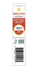 Dandy Blend 25-pouch contents, convenient caffeine-free drink for quick, comforting moments.