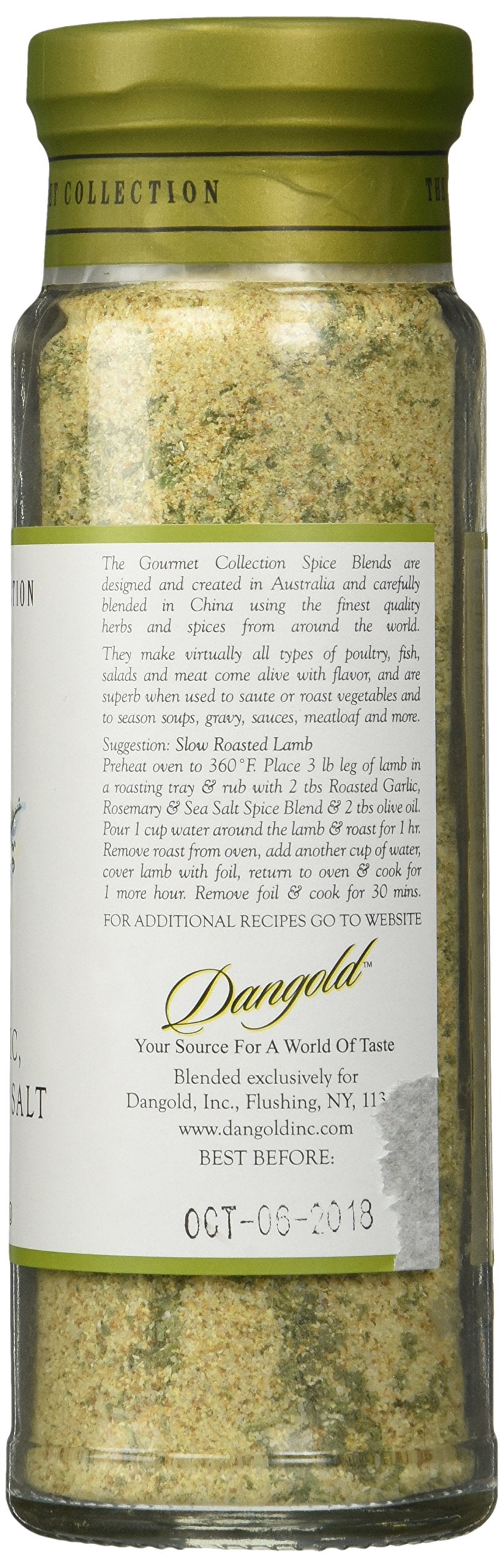 Dangold Gourmet Collection salt blend ideal for meats, fish, and vegetables.