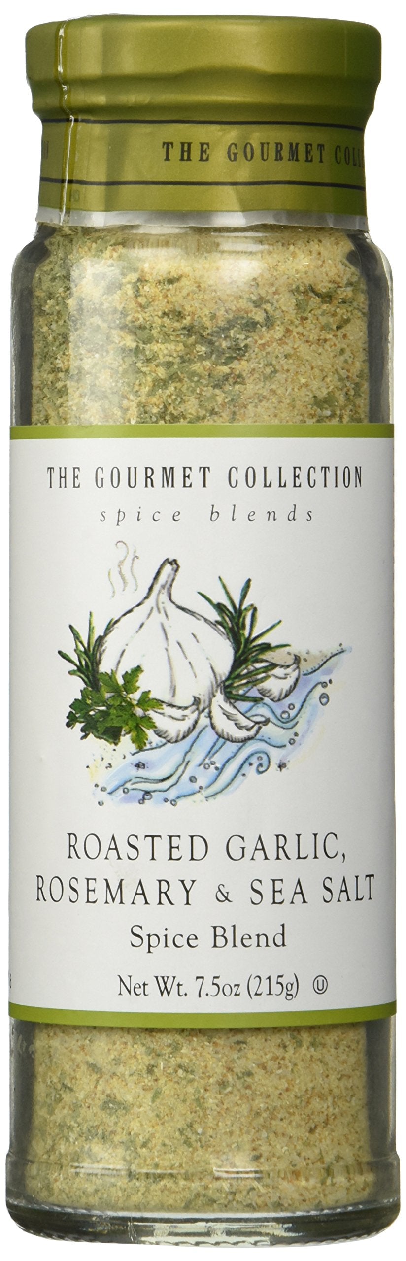 Dangold Gourmet Collection Roasted Garlic Rosemary Sea Salt Blend bottle enhances roasts.