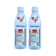 Danncy Vanilla Clear bottle front view highlighting authentic vanilla flavor for desserts.