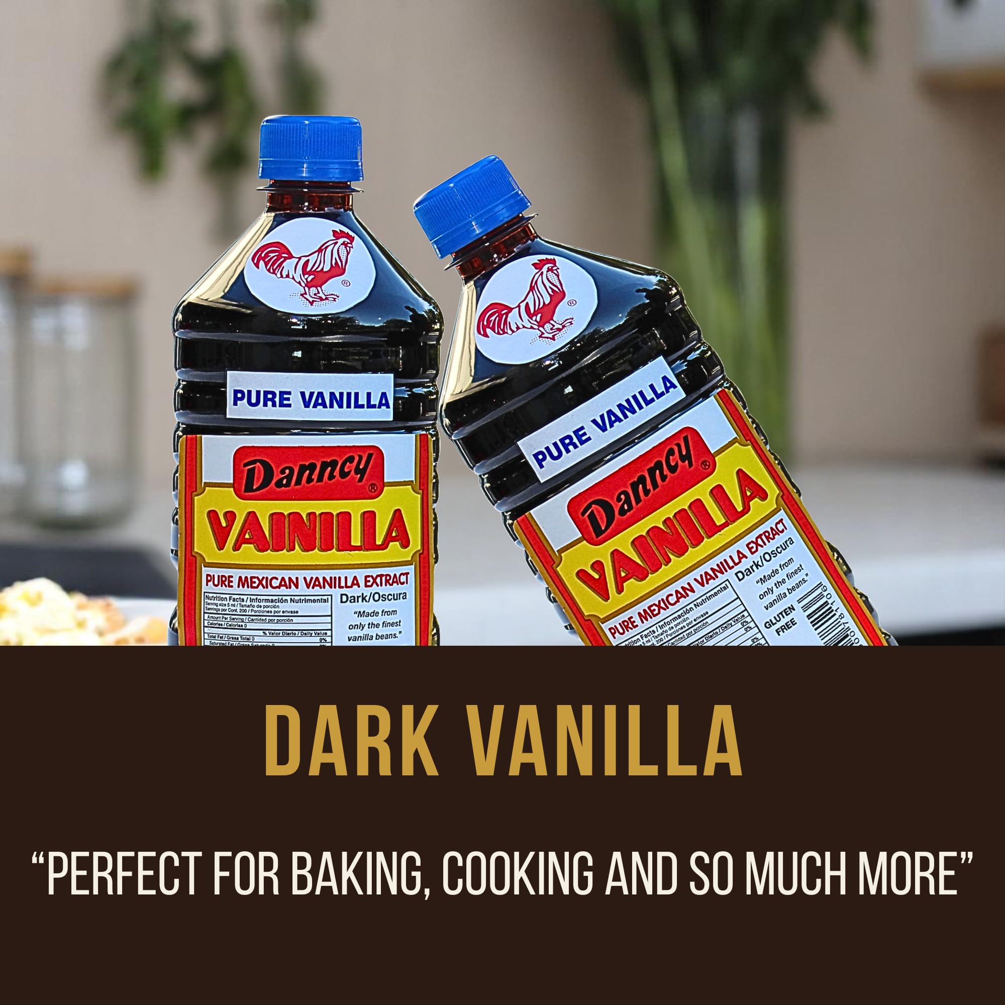 Danncy Vanilla Dark kitchen idea shot evokes warm aroma in recipes.