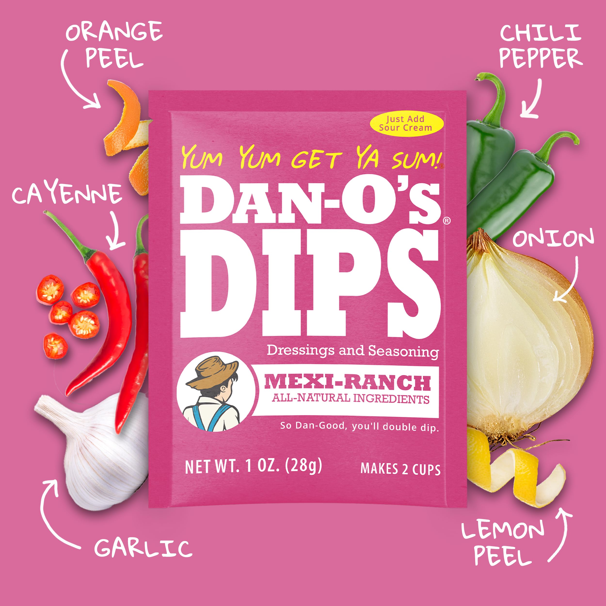Dan-O’s Dill packet offers bright herb flavor for veggies and chips