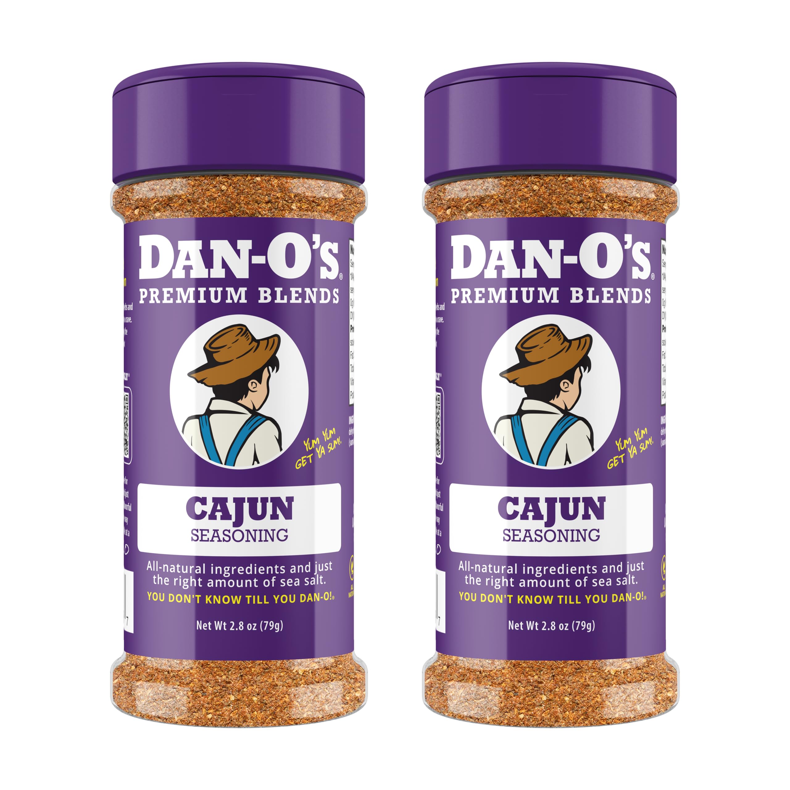 Dan-O's Cajun Seasoning bottle adds bold flavor for grilling and boiling