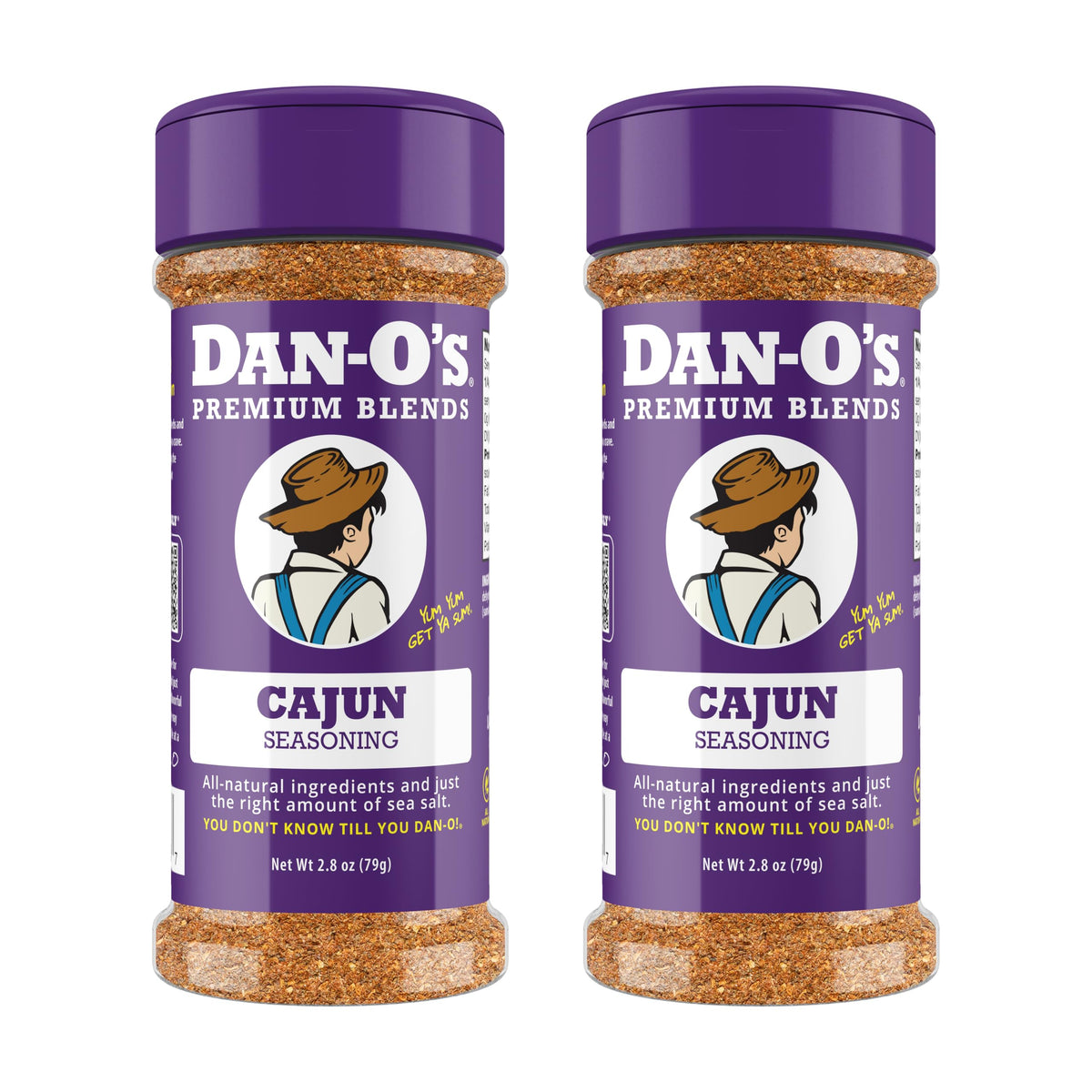 Dan-O's Cajun Seasoning bottle adds bold flavor for grilling and boiling