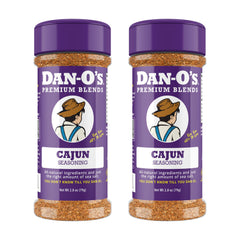 Dan-O's Cajun Seasoning bottle adds bold flavor for grilling and boiling