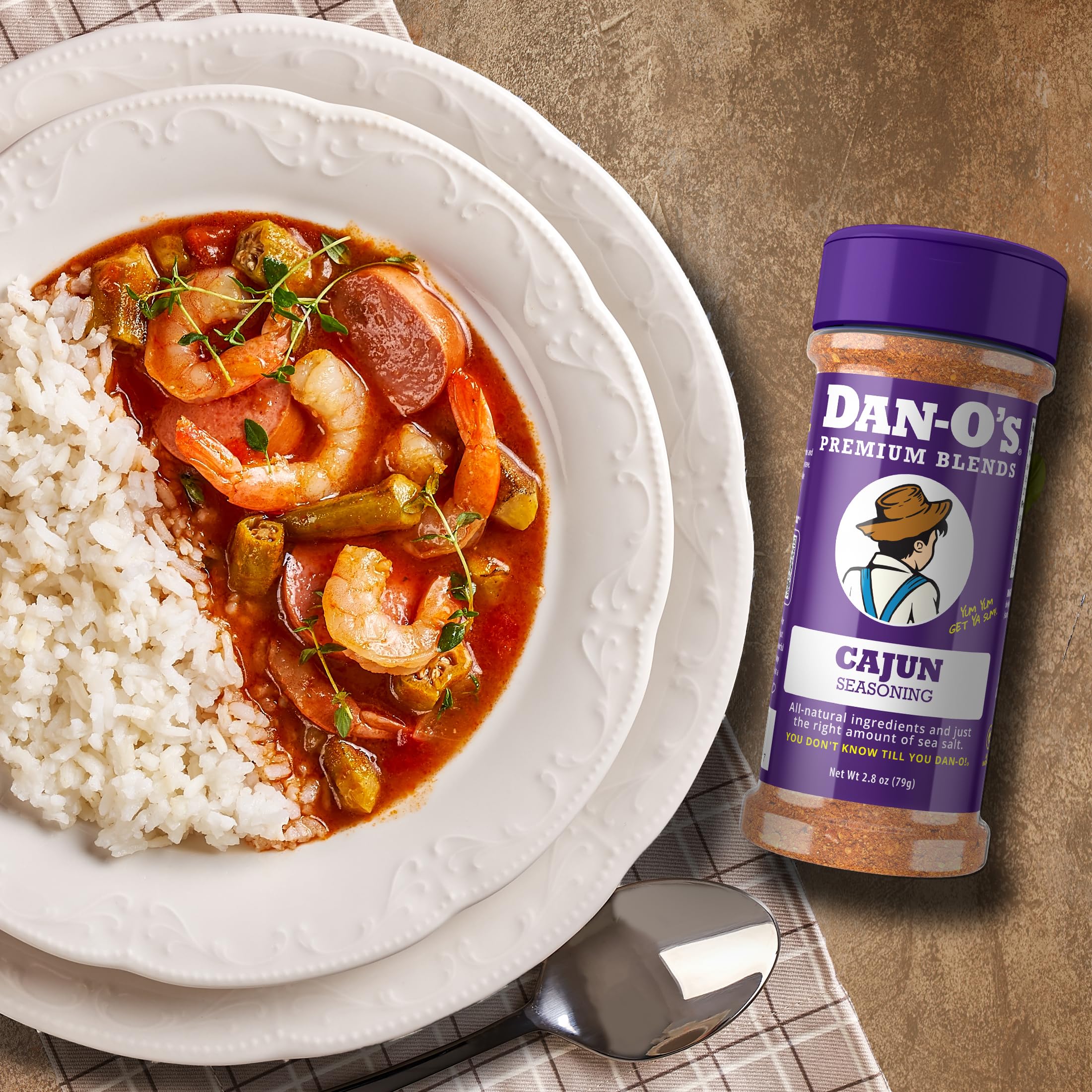 Jambalaya with Dan-O's Cajun Seasoning adds heat and depth to Creole dishes