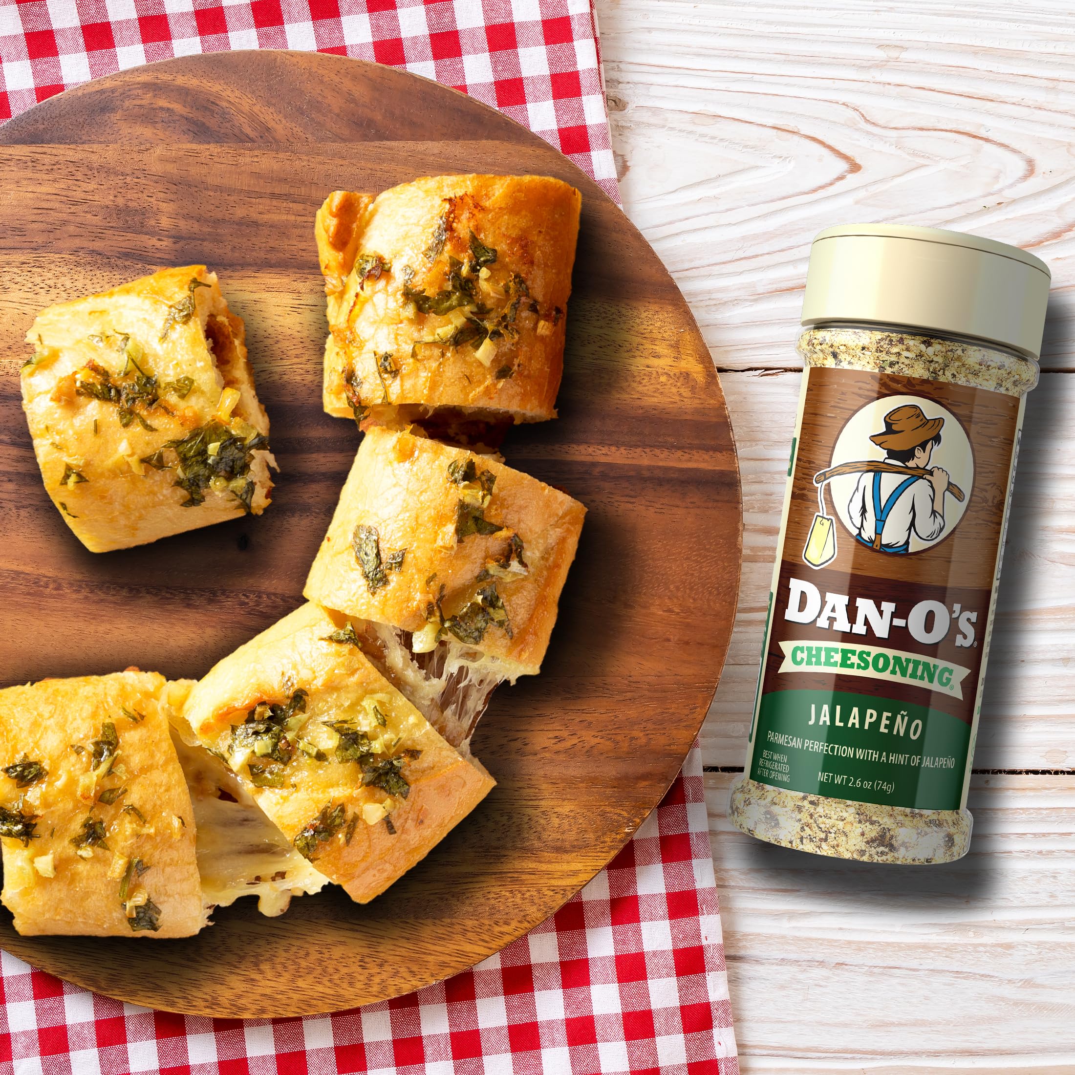 Dan-O's Jalapeño Cheesoning as a pizza topping with cheesy heat
