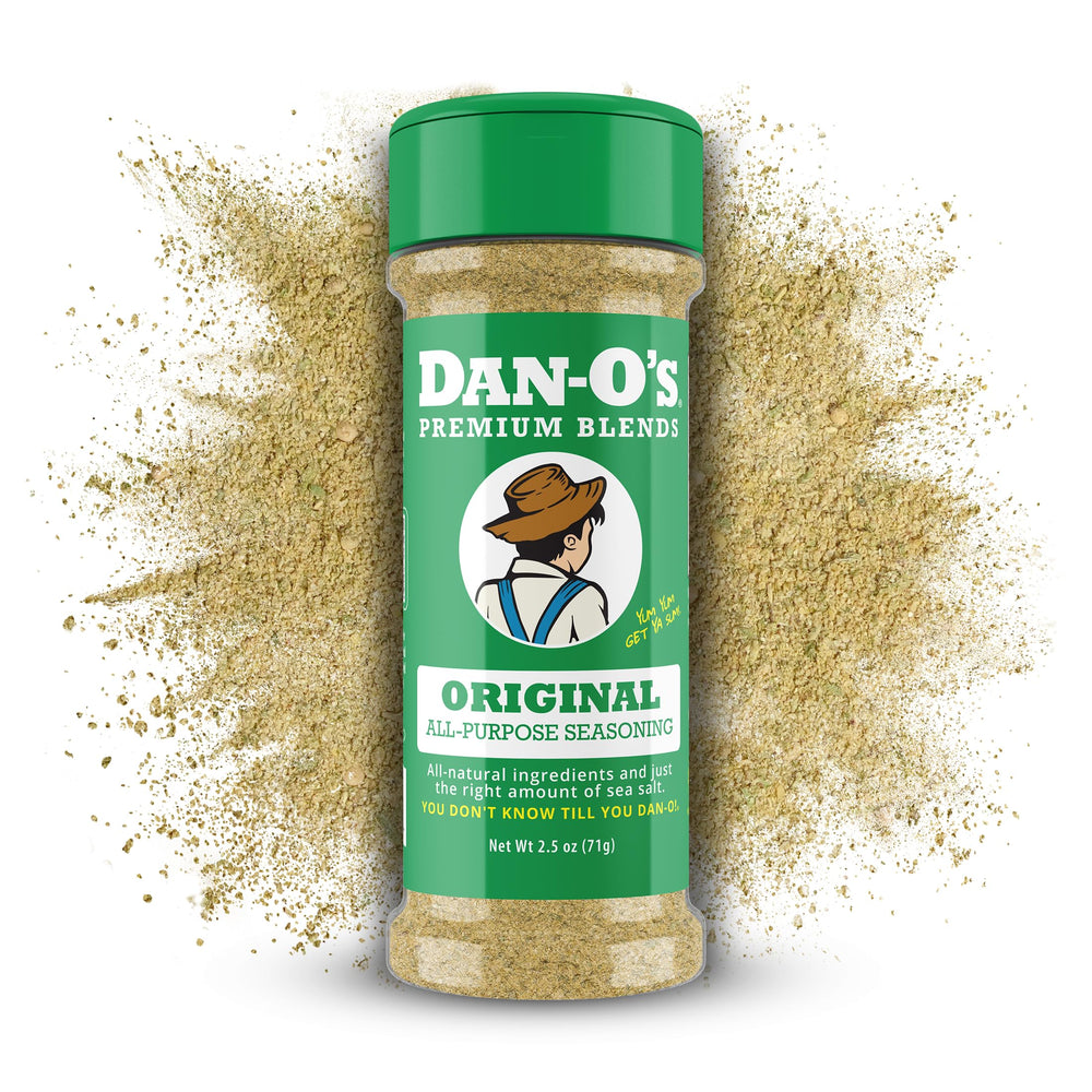 Dan-O's Original Seasoning 2.5 oz bottle for versatile all-purpose flavor.