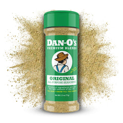 Dan-O's Original Seasoning 2.5 oz bottle for versatile all-purpose flavor.