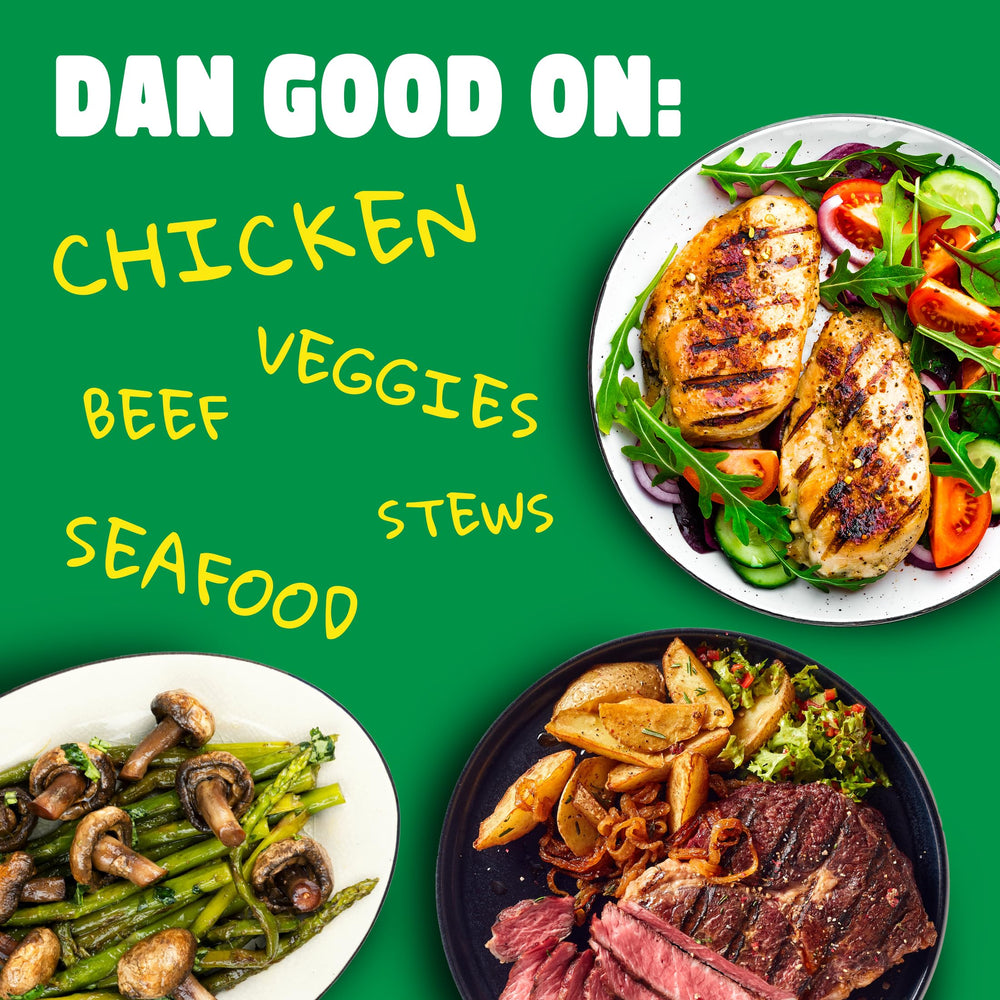 Seasoning on vegetables enhances natural flavors with a savory kick.