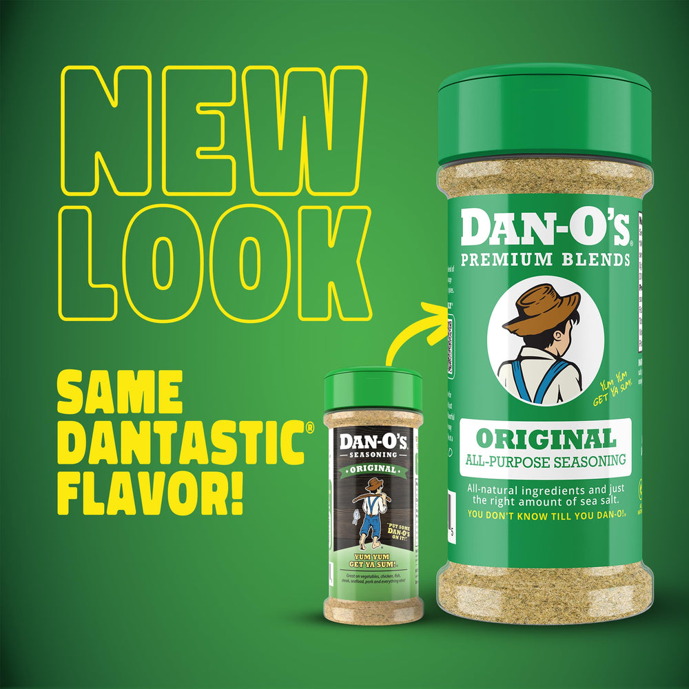 Dan-O’s Cheesoning seasoning bottle elevates umami for veggies and meats.