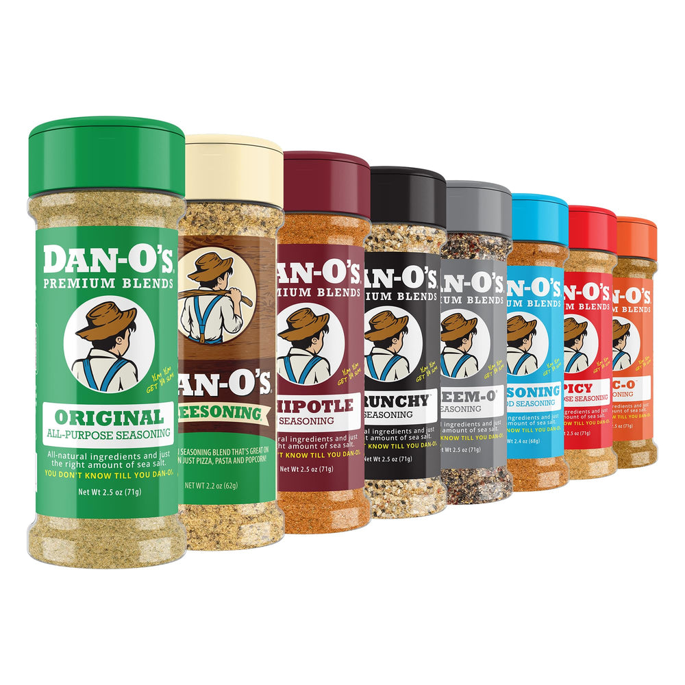 Dan-O’s Original seasoning bottle ready for grilling and everyday flavor.