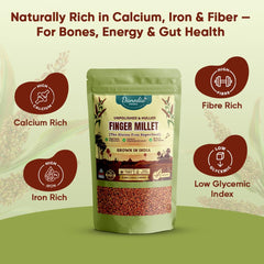 Danodia Foods finger millet ragi simmering in pot for even hydration and reliable results.