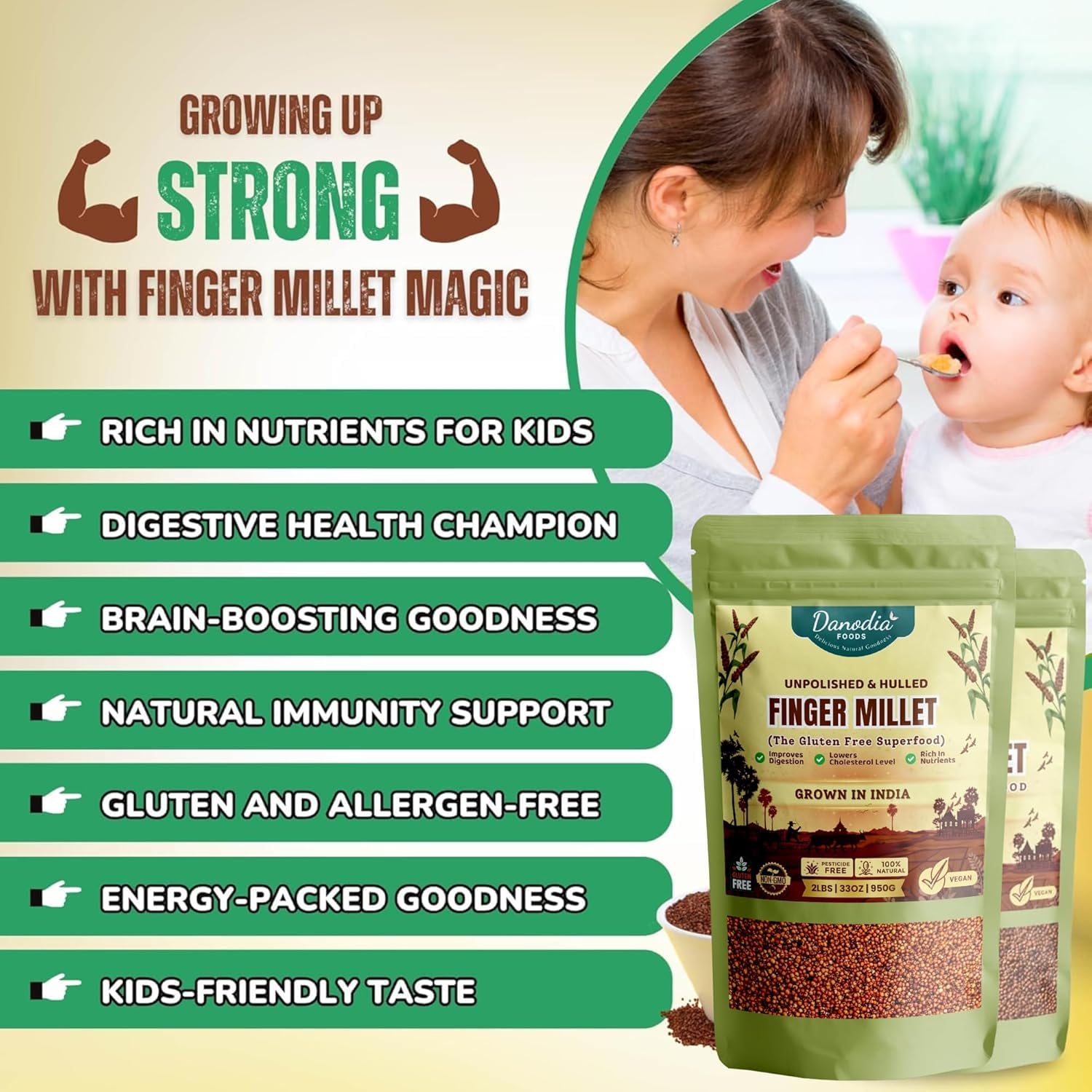 Danodia Foods Ragi multigrain chapati blend dough ready.