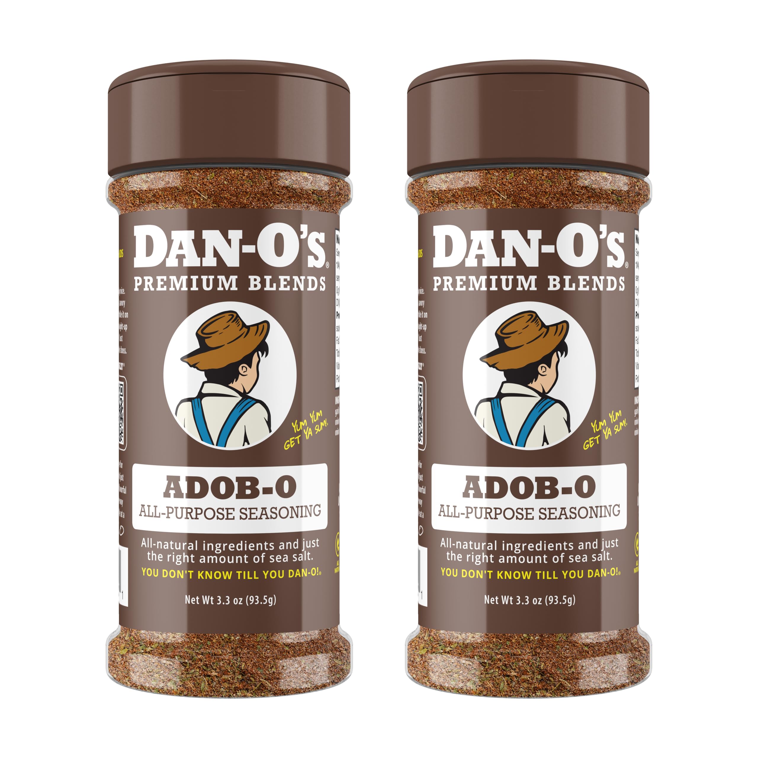 Dan-O's Adob-O seasoning bottle for taco night, sugar-free and versatile.