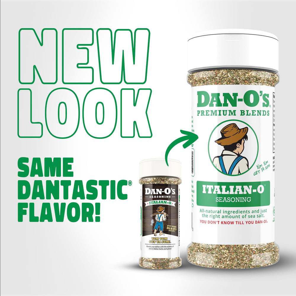 Sausage dish finished with Dan-O's Italian-O seasoning