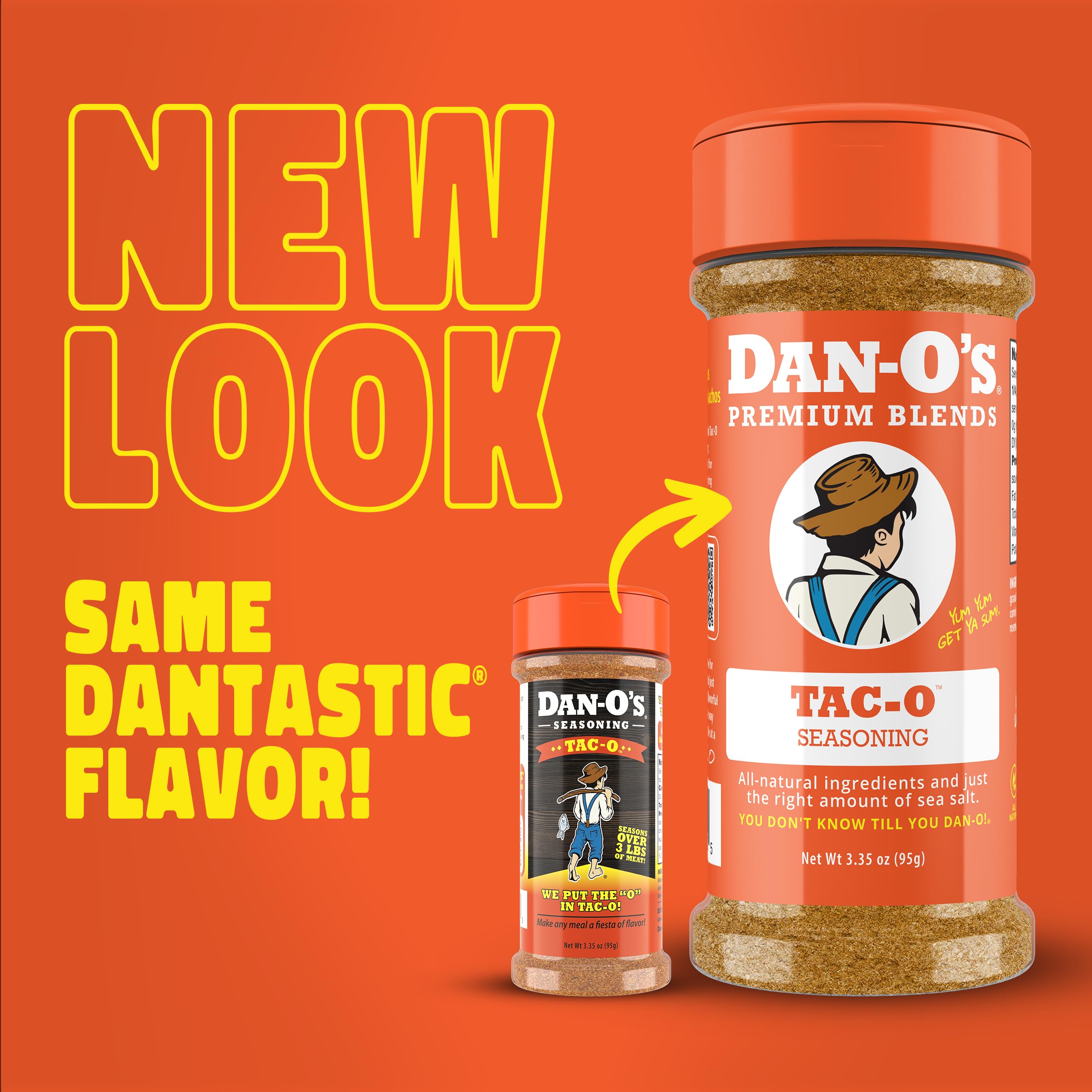Tac-O Seasoning kitchen scene highlights natural ingredients