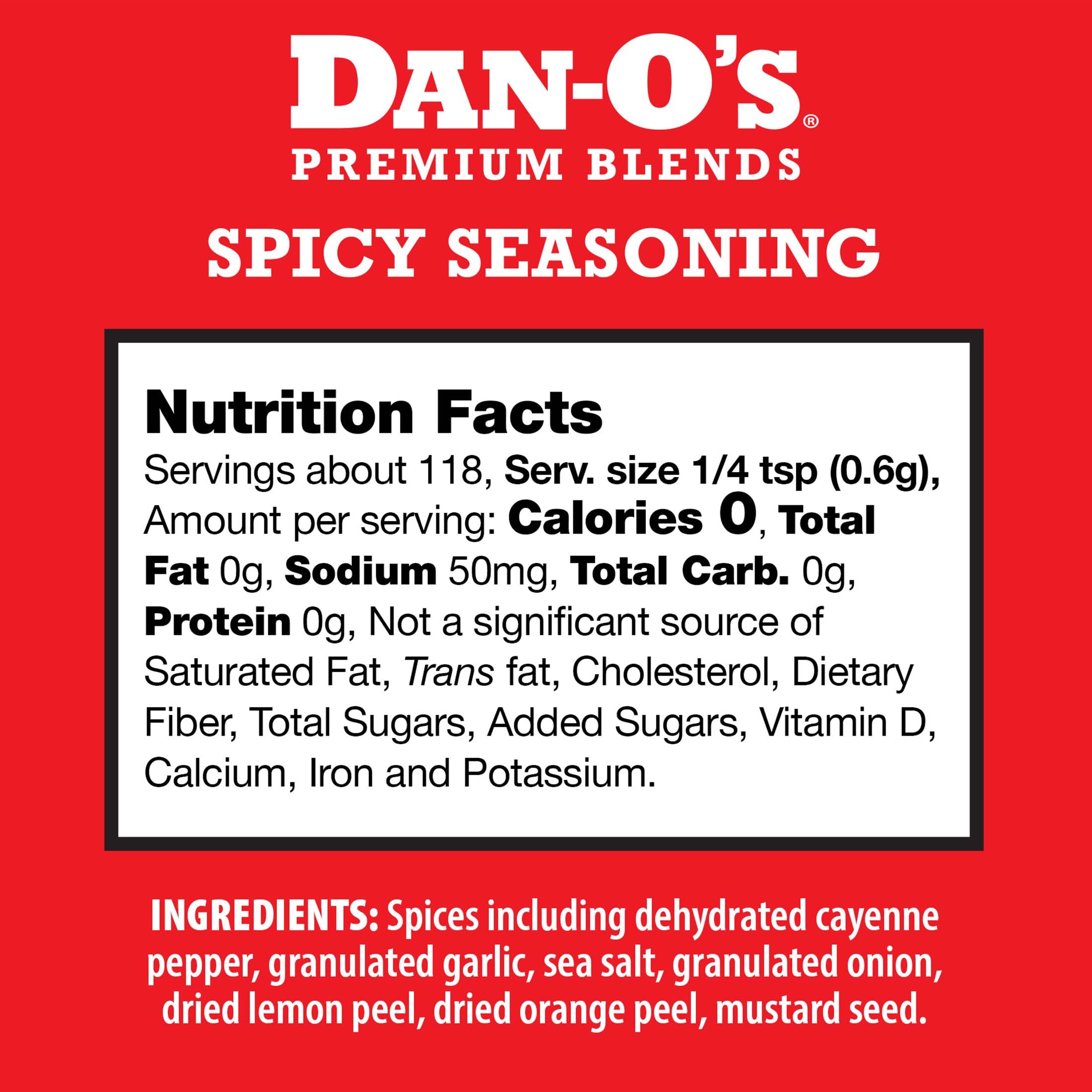 Dan-O's Spicy Seasoning bottle pour ready to heat up dishes