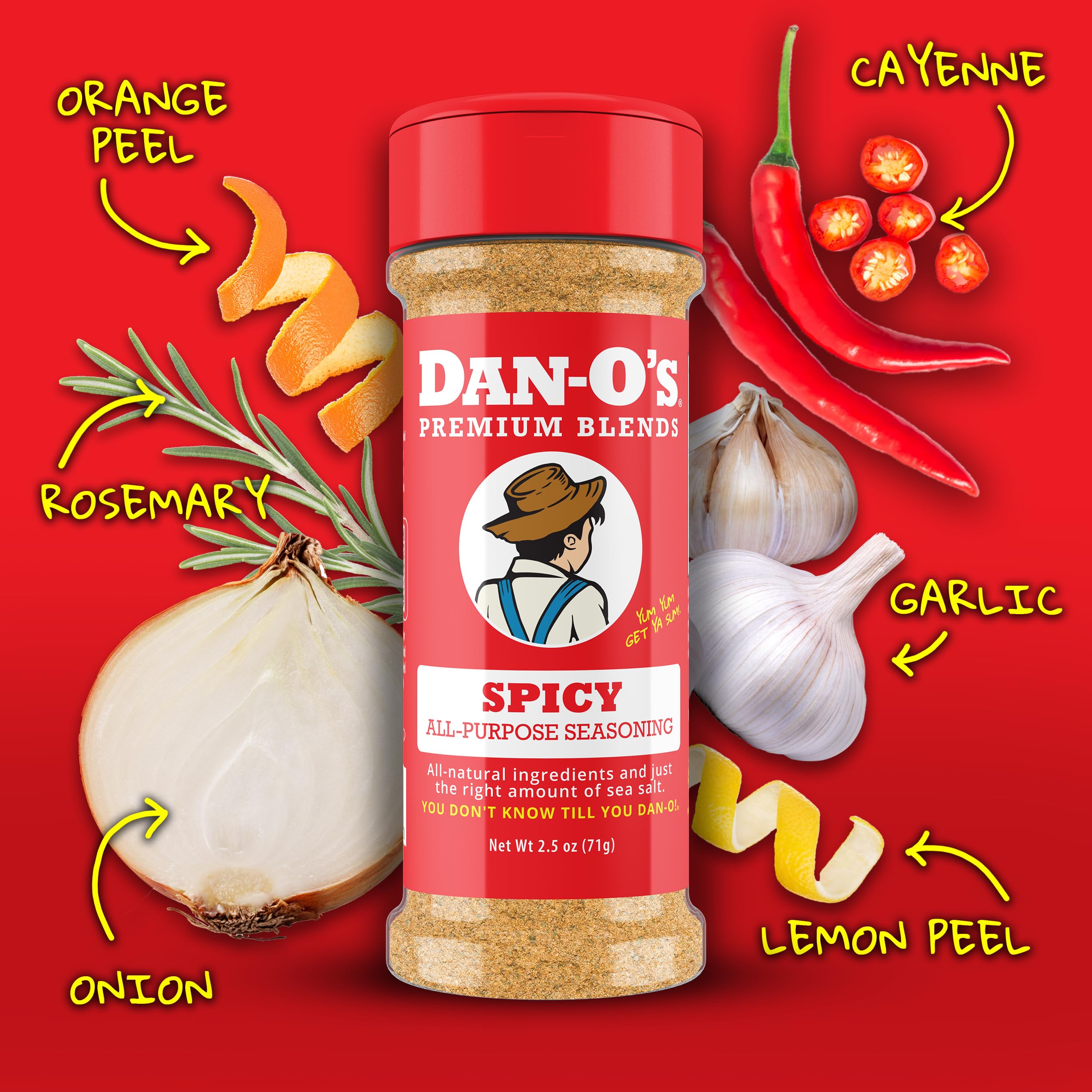 Dan-O's Spicy Seasoning wings plated with a spicy crust