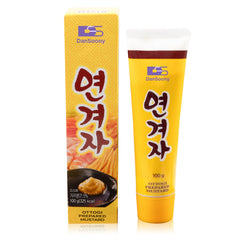 DanSoony hot spicy Korean yellow mustard tube ready to flavor noodles